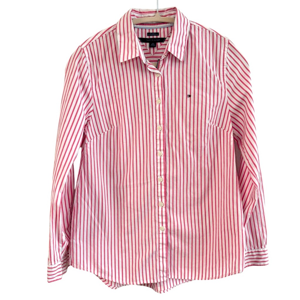 TOMMY HILFIGER STRIPED BUTTON DOWN